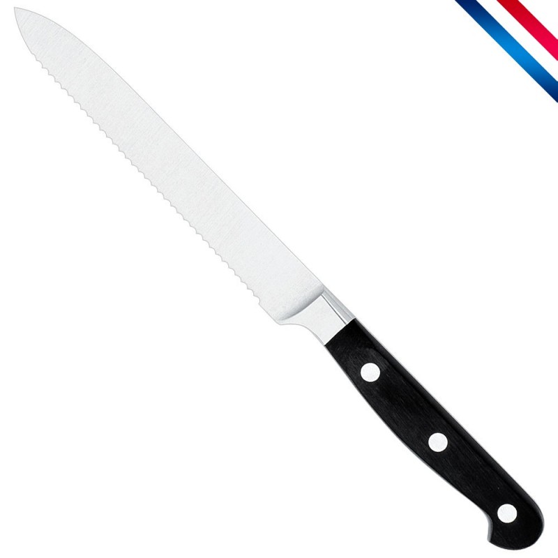 Couteau à Légumes avec Forgeage Français, En Couleur Rouge, Dimension de  la lame de 13 cm